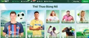 Sản phẩm thể thao đa dạng